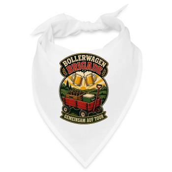 Bollerwagen Brigade Auf Tour Shirt - Bandana - Weiß - Vorne