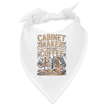 Cabinet Maker Before Furniture Maker Coffee Lover - Bandana - Weiß - Vorne