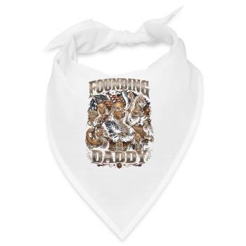 Gründervater Ben Franklin, 4. Juli - Bandana - Weiß - Vorne