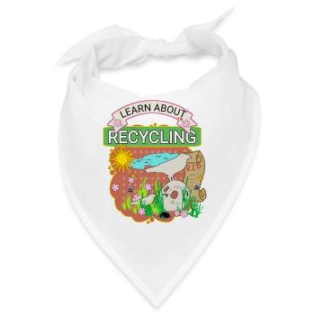 Erfahre über das  Recycling - Bandana - Weiß - Vorne