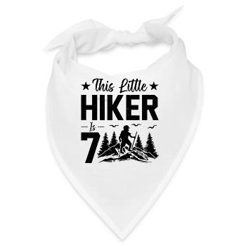 Hiking Kids 7th Birthday Mountain Hiking Kids - Bandana - Weiß - Vorne