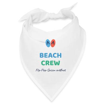 Beach Crew mit Flip-Flops - Bandana - Weiß - Vorne