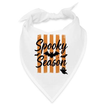 Drehbuch der gruseligen Fledermaussaison – Horror Halloween - Bandana - Weiß - Vorne
