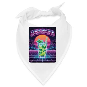 JGA Mojito Cocktail Barkeeper - Bandana - Weiß - Vorne