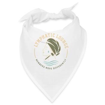 Lymphsystem Lymphdrainage Wellness Geschenk - Bandana - Weiß - Vorne