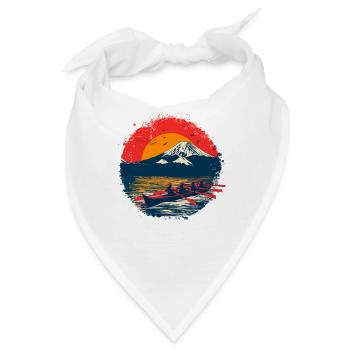 Rudern Illustration - Bandana - Weiß - Vorne