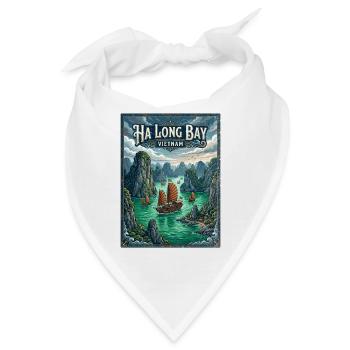 Ha Long Bay Vietnam - Bandana - Weiß - Vorne