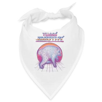Jimothy Viraler Waschbär Lustiges Team Jimothy - Bandana - Weiß - Vorne