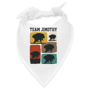 Jimothy Viraler Waschbär Lustiges Team Jimothy - Bandana - Weiß - Vorne