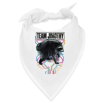 Jimothy Viraler Waschbär Lustiges Team Jimothy - Bandana - Weiß - Vorne