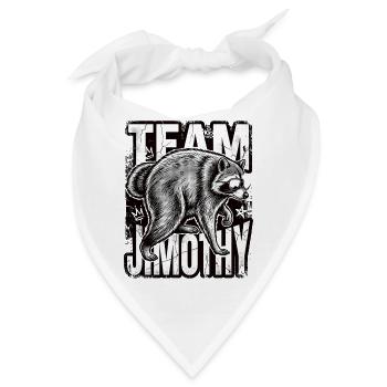 Jimothy Viraler Waschbär Lustiges Team Jimothy - Bandana - Weiß - Vorne