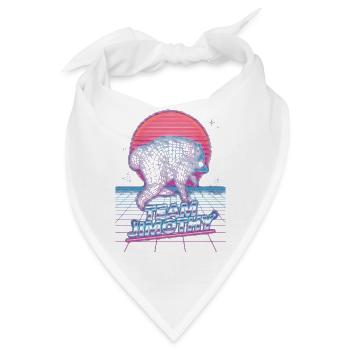 Jimothy Viraler Waschbär Lustiges Team Jimothy - Bandana - Weiß - Vorne