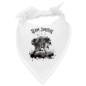 Jimothy Viraler Waschbär Lustiges Team Jimothy - Bandana - Weiß - Vorne
