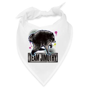 Jimothy Viraler Waschbär Lustiges Team Jimothy - Bandana - Weiß - Vorne