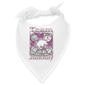 Jimothy Viraler Waschbär Lustiges Team Jimothy - Bandana - Weiß - Vorne