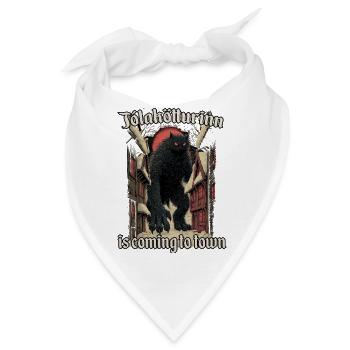 Yule Cat Jólakötturinn Isländische Weihnachtsfolkl - Bandana - Weiß - Vorne