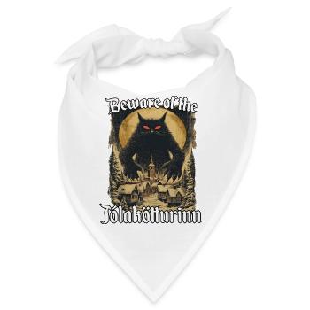 Isländische Legenden Jólakötturinn Katzen  - Bandana - Weiß - Vorne