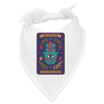 Spiritualität Heilige Geometrie Der Beschützer - Bandana - Weiß - Vorne