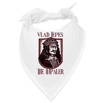 Vlad Tepes Der Impaler Schild - Bandana - Weiß - Vorne