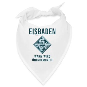 Eisbaden Warm Wird Überbewertet Winterbaden - Bandana - Weiß - Vorne