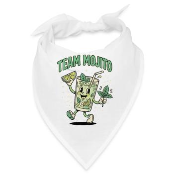 JGA Mojito Cocktail Barkeeper - Bandana - Weiß - Vorne