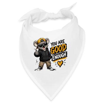 Cool Koala – You Are Good Enough - Bandana - Weiß - Vorne