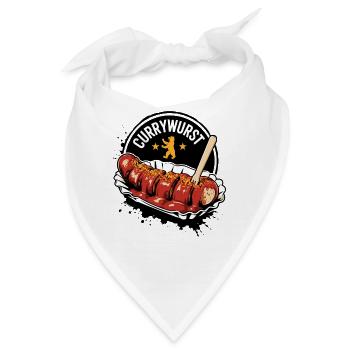 Currywurst Berlin - Bandana - Weiß - Vorne