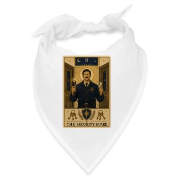 Wachmann | Sicherheit Tarot - Bandana - Weiß - Vorne