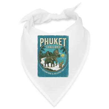 Phuket Thailand - Bandana - Weiß - Vorne