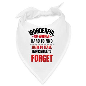 Abschiedsgeschenk eines Kollegen - Bandana - Weiß - Vorne