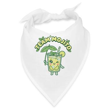 JGA Mojito Cocktail Barkeeper - Bandana - Weiß - Vorne