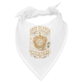 Rettungsteam Grid Search Mentality - Bandana - Weiß - Vorne