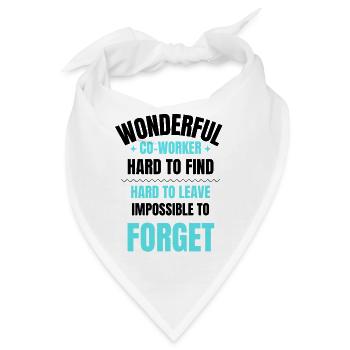 Abschiedsgeschenk eines Kollegen - Bandana - Weiß - Vorne