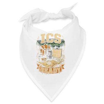 Rettungsteam ICS Ready - Bandana - Weiß - Vorne