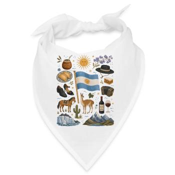 Argentinien | Tango, Anden & Pampas - Bandana - Weiß - Vorne