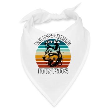 Lustige Australischer Wildhund Sprüche - Bandana - Weiß - Vorne