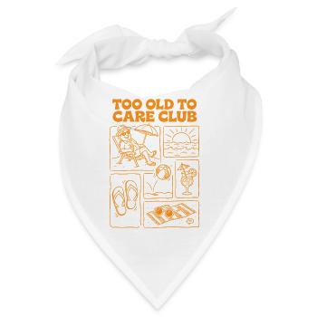 Too Old To Care Club Ruhestandsurlaub - Bandana - Weiß - Vorne