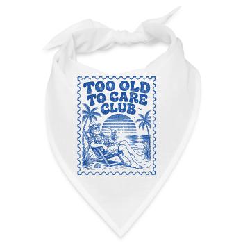 Too Old To Care Club Opa-Urlaub - Bandana - Weiß - Vorne