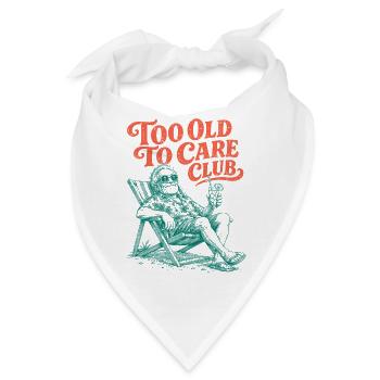 Too Old To Care Club Opa-Urlaub - Bandana - Weiß - Vorne