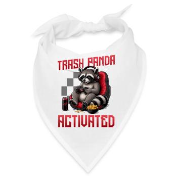 Gamer Gaming Cat Video Game - Bandana - Weiß - Vorne