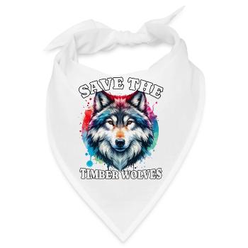 Grauwolf Save Timber Wolf - Bandana - Weiß - Vorne