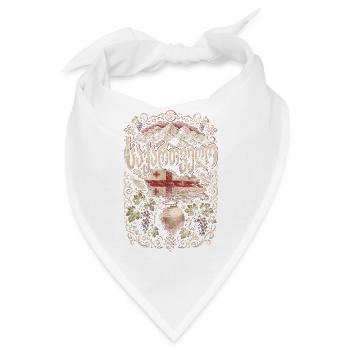 Georgien Georgier Tbilisi Sakartvelo - Bandana - Weiß - Vorne