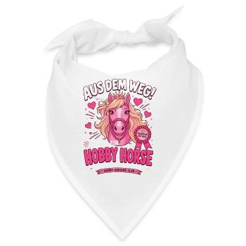 Aus dem Weg Ich bin ein Hobby Horse - Bandana - Weiß - Vorne