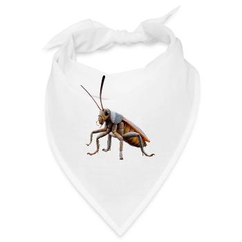 Kakerlake Küchenschabe Insekten Schabe Kakerlaken - Bandana - Weiß - Vorne