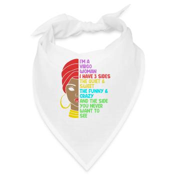 Sternzeichen Jungfrau - Bandana - Weiß - Vorne