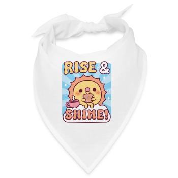 Süße Sonne Toast Toast Auf und Leuchten Motivation - Bandana - Weiß - Vorne