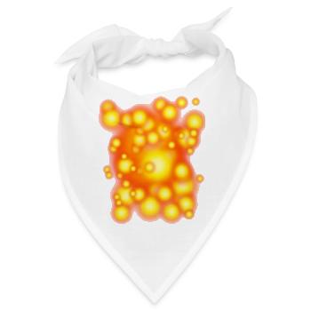 Leuchtende Orbs Muster - Bandana - Weiß - Vorne