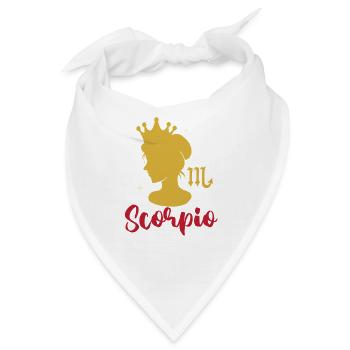 Sternzeichen Skorpion - Bandana - Weiß - Vorne