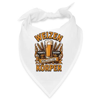 Weizen Formte Diesen Schönen Körper - Bandana - Weiß - Vorne