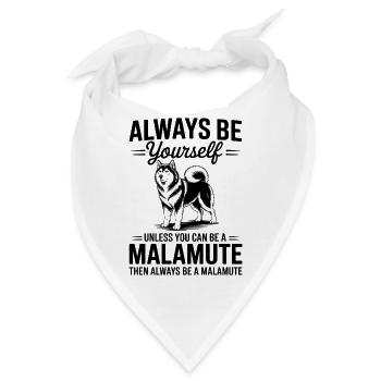 Alaskan Malamute Sprüche Alaskan Malamute Geschenk - Bandana - Weiß - Vorne
